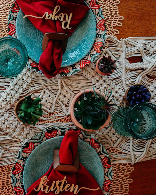 Macrame Table Runner