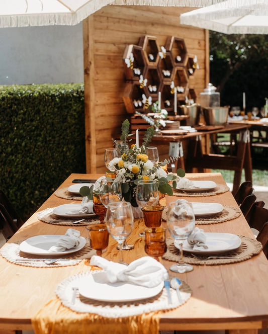 Cheesecloth 10ft Table Runner- Mustard Yellow