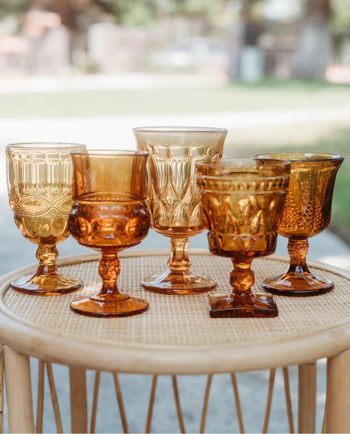 Amber Goblets