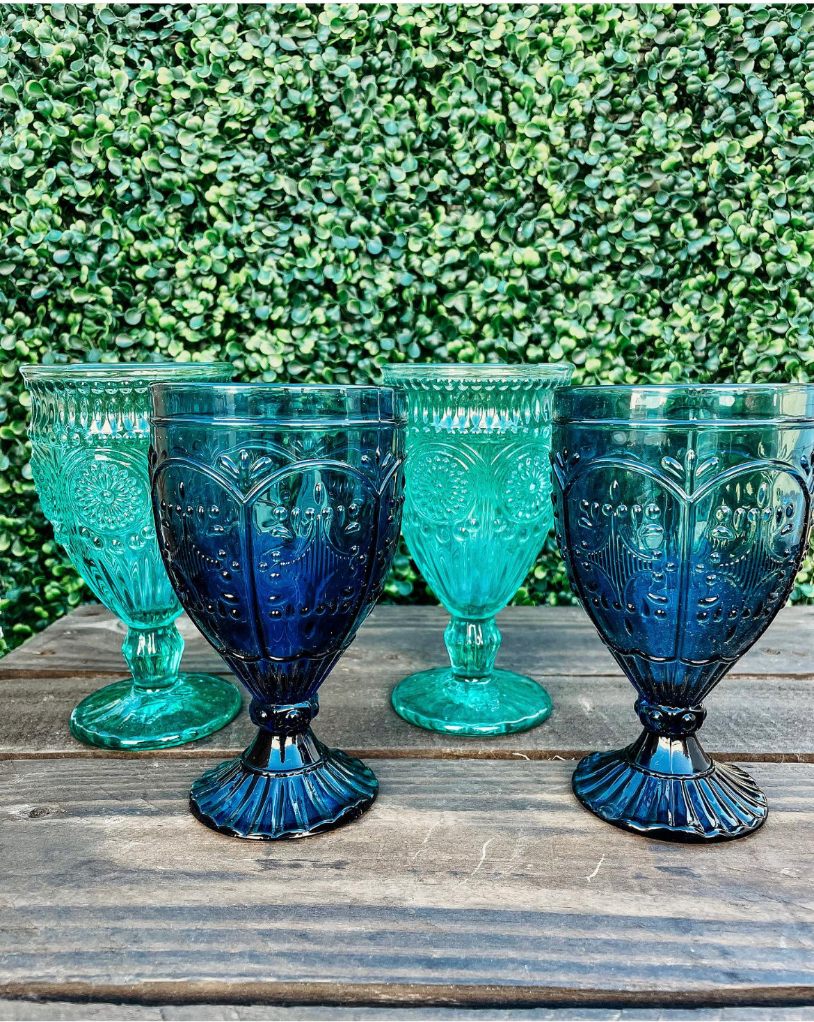 Blue & Teal Goblets